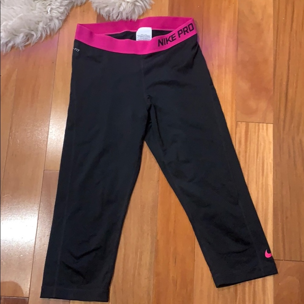 Under the knee length Nike leggings